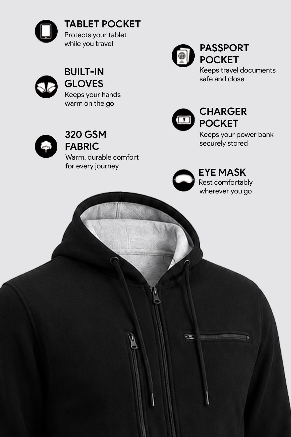 Wanderer - Travel Hoodie