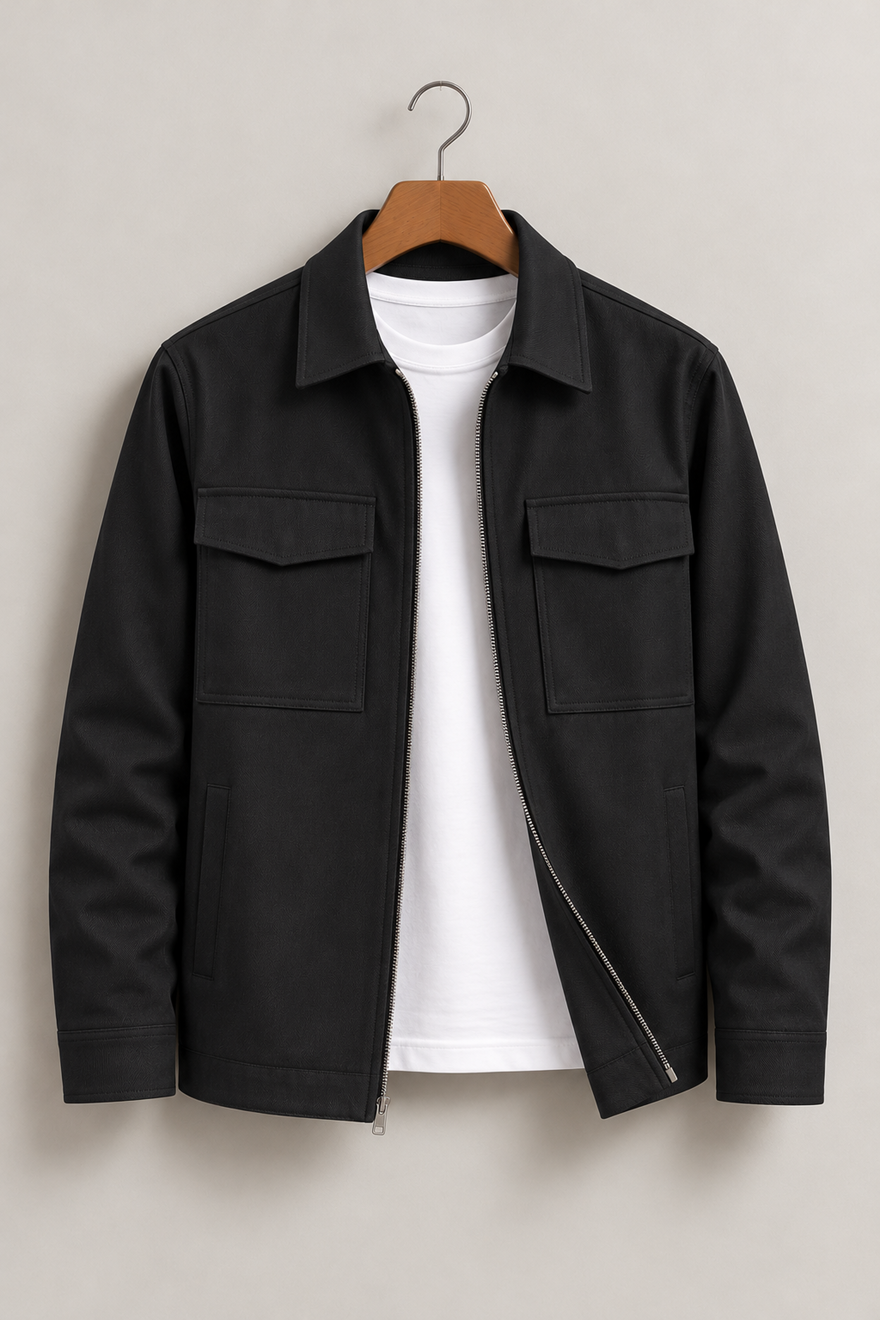 Cotton Twill Utility Jacket