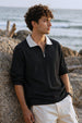 Quarter Zip Full Sleeve Polo T-Shirt