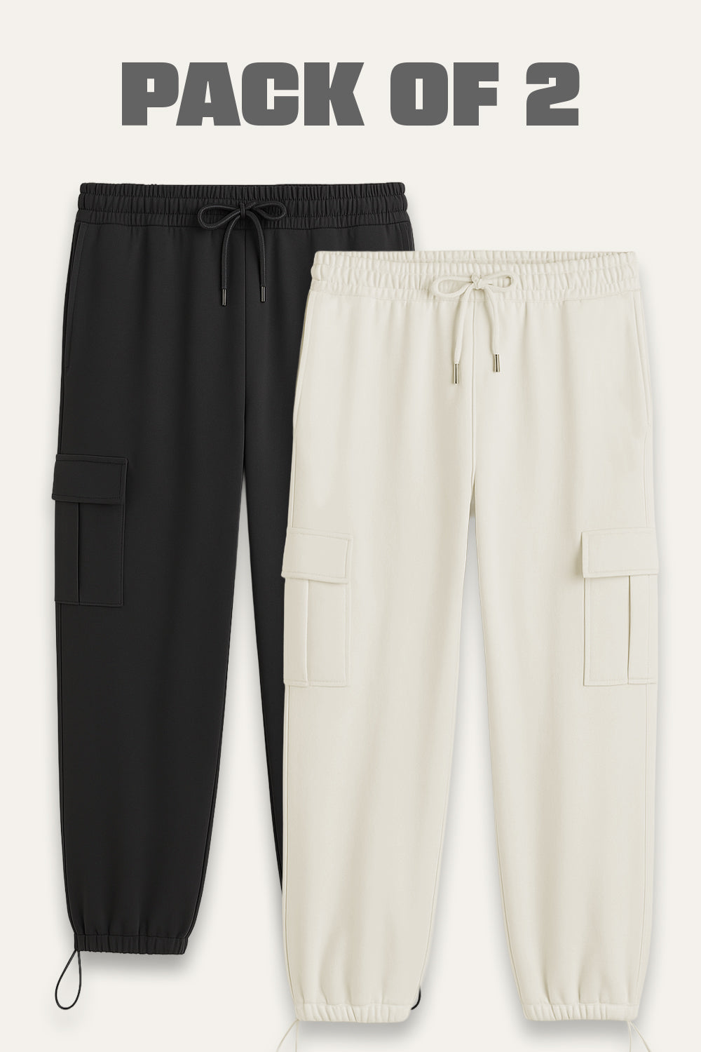 2-Pack Relaxed Fit Cargo Joggers