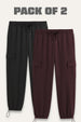 2-Pack Relaxed Fit Cargo Joggers