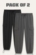 2-Pack Relaxed Fit Cargo Joggers