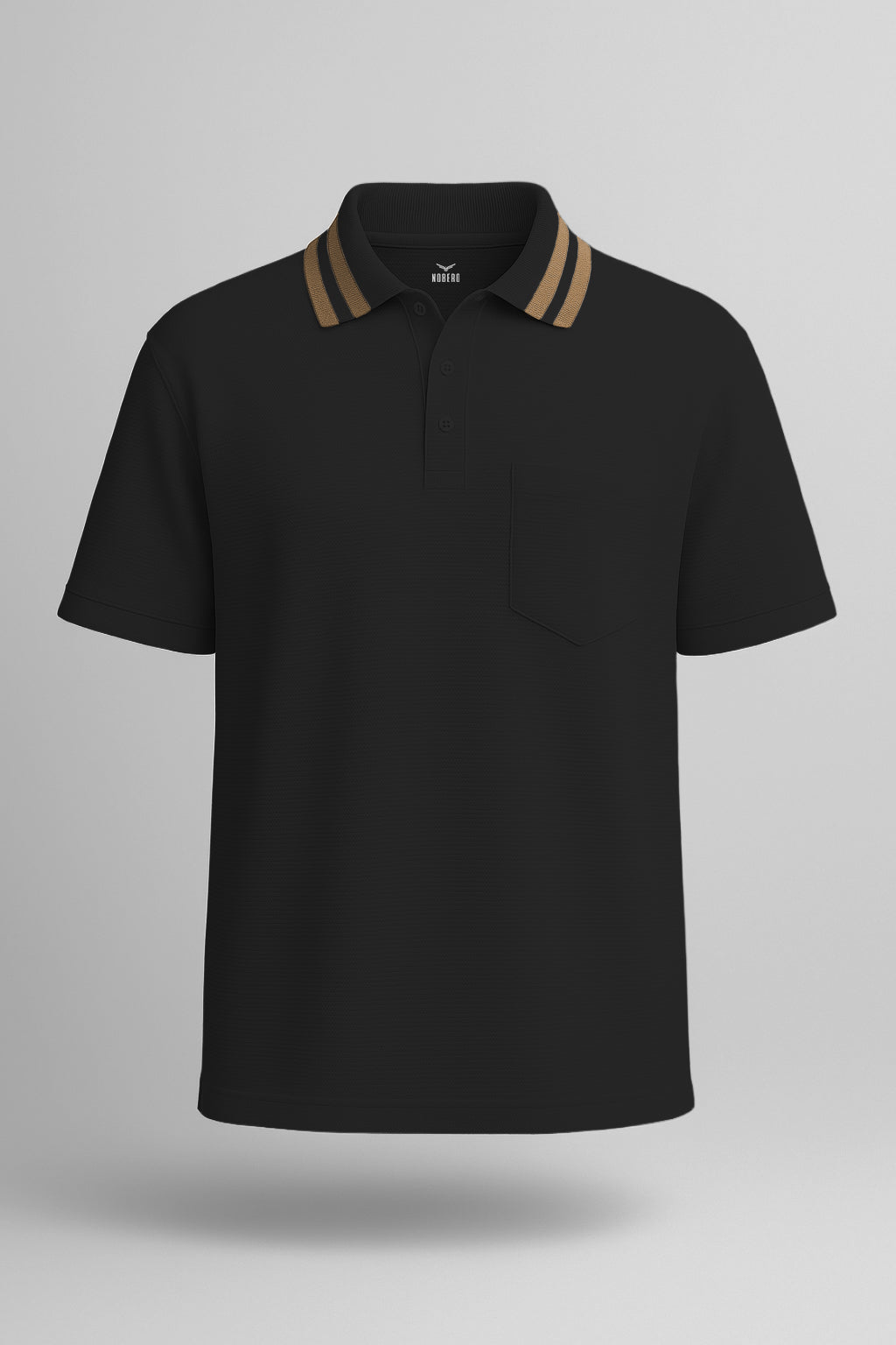 Striped Collar Polo T-Shirt