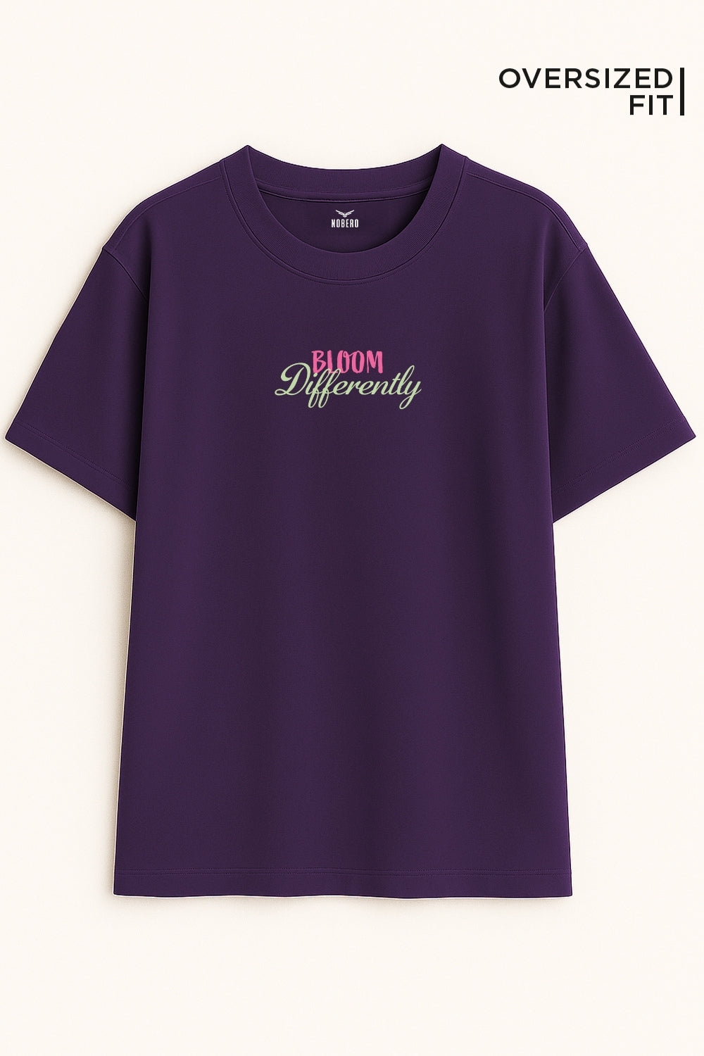 Bloom Differently - Floral Oversized Fit Women Tee