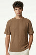 Textured Oversized T-Shirt