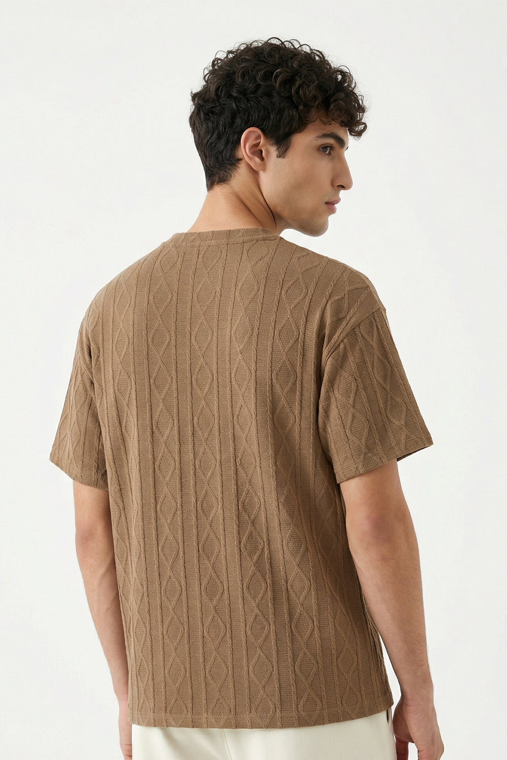 Textured Oversized T-Shirt