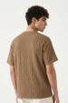 Textured Oversized T-Shirt