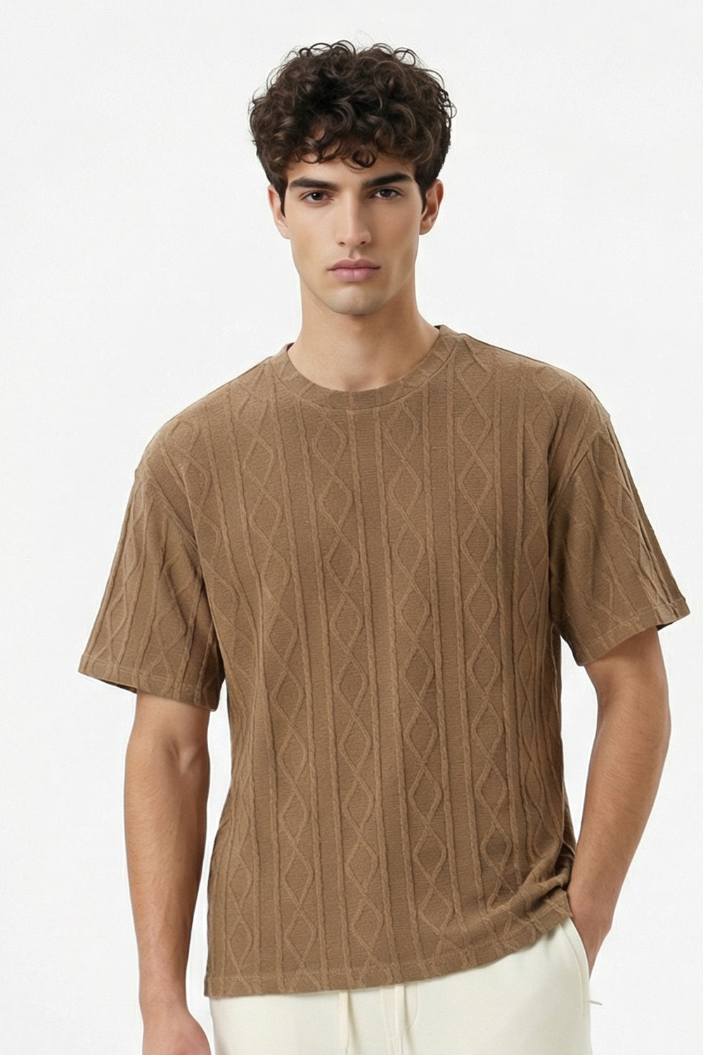 Textured Oversized T-Shirt