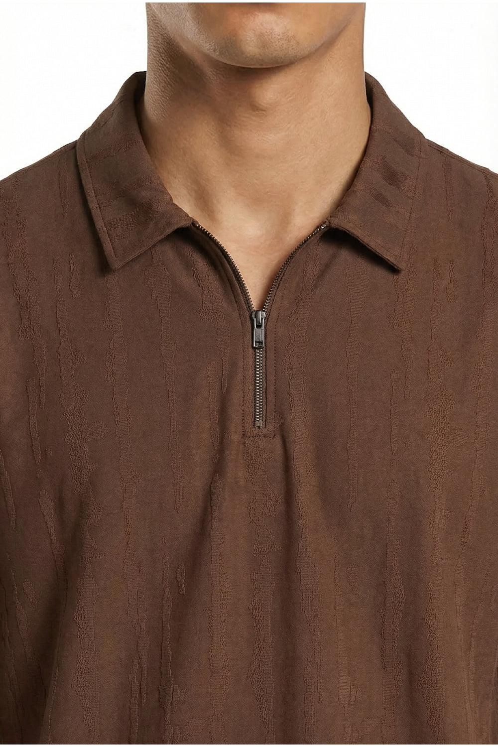 Vista Zip Textured Polo