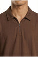 Vista Zip Textured Polo