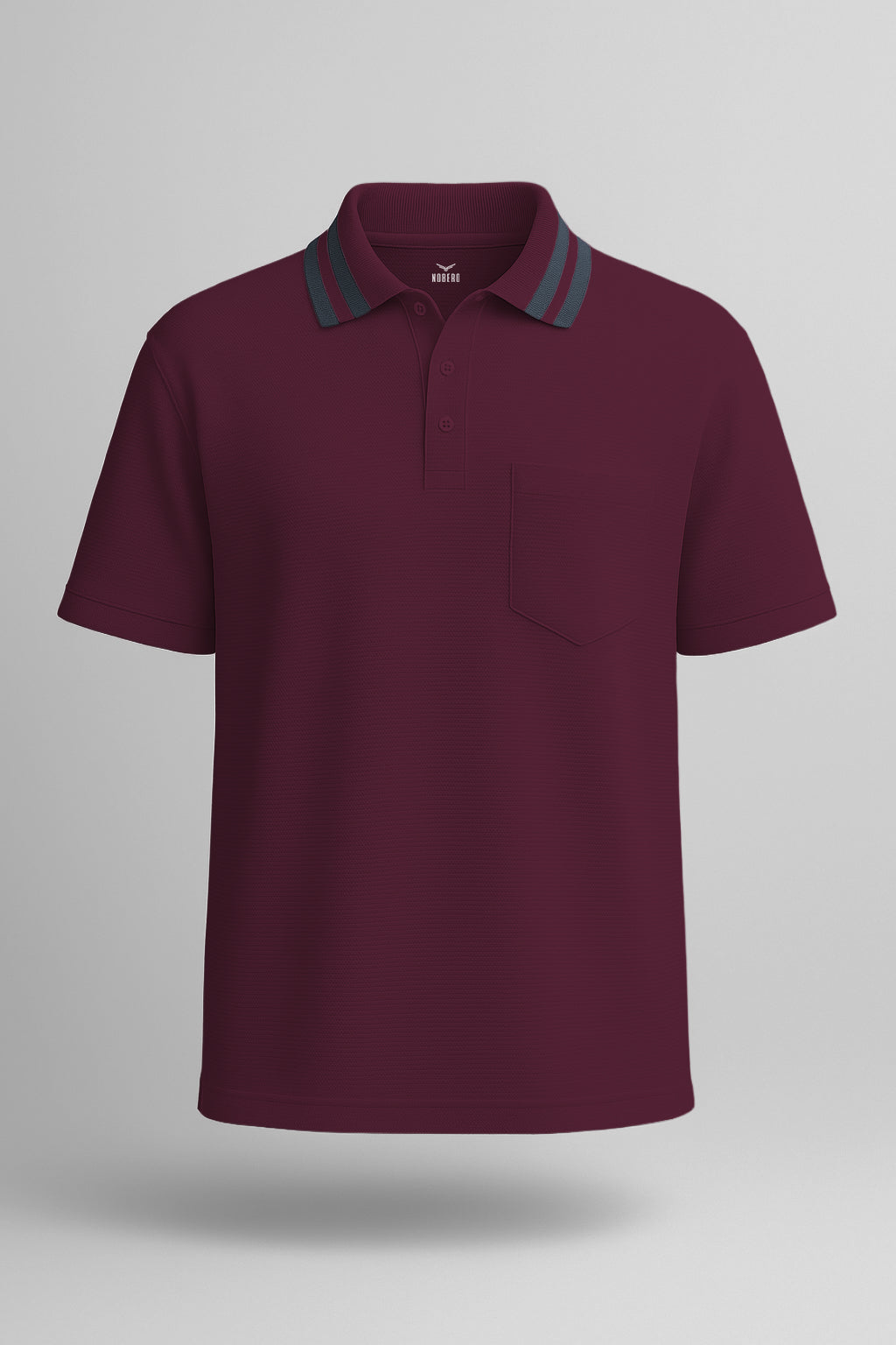 Striped Collar Polo T-Shirt