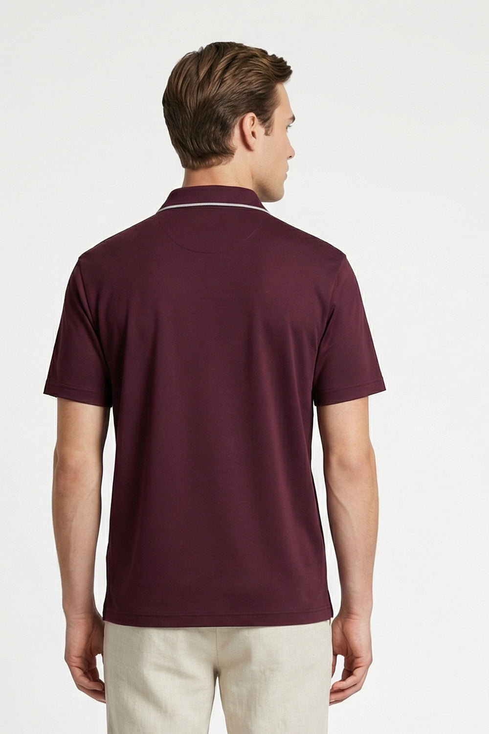 Zip Collar Polo T-Shirt