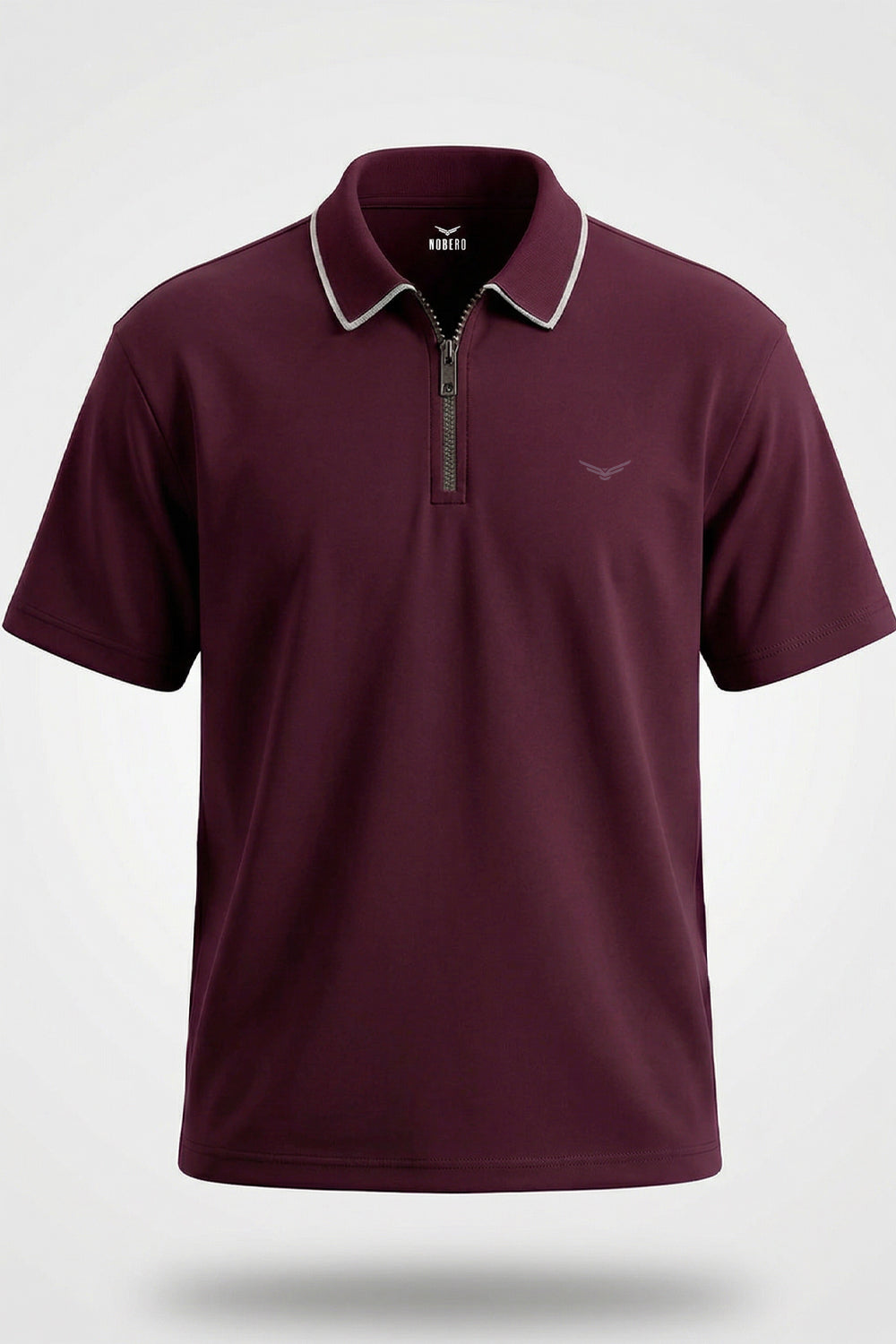 Zip Collar Polo T-Shirt