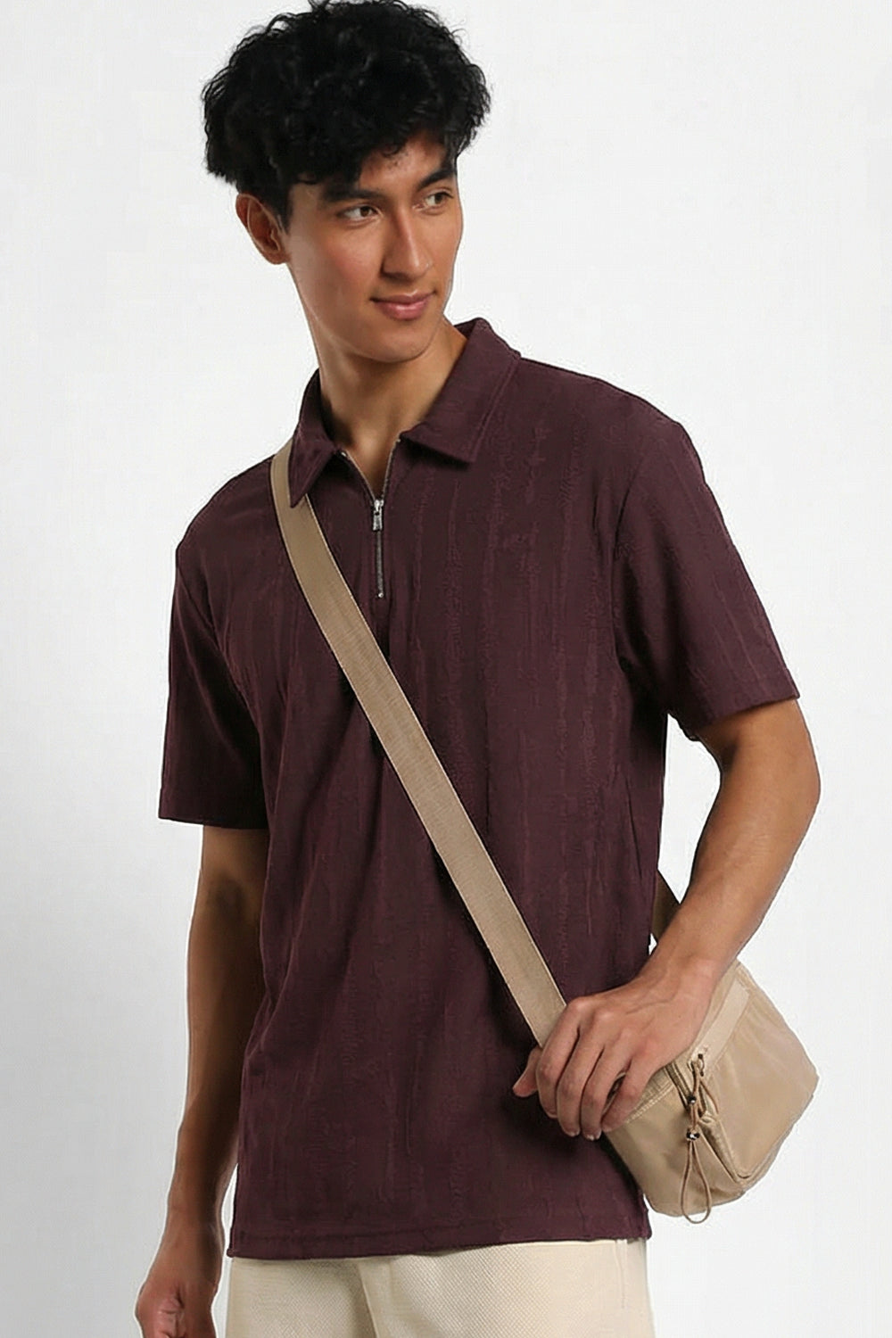 Vista Zip Textured Polo