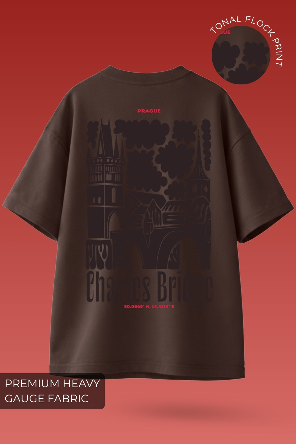 Prague - Charles Bridge Premium T-Shirt