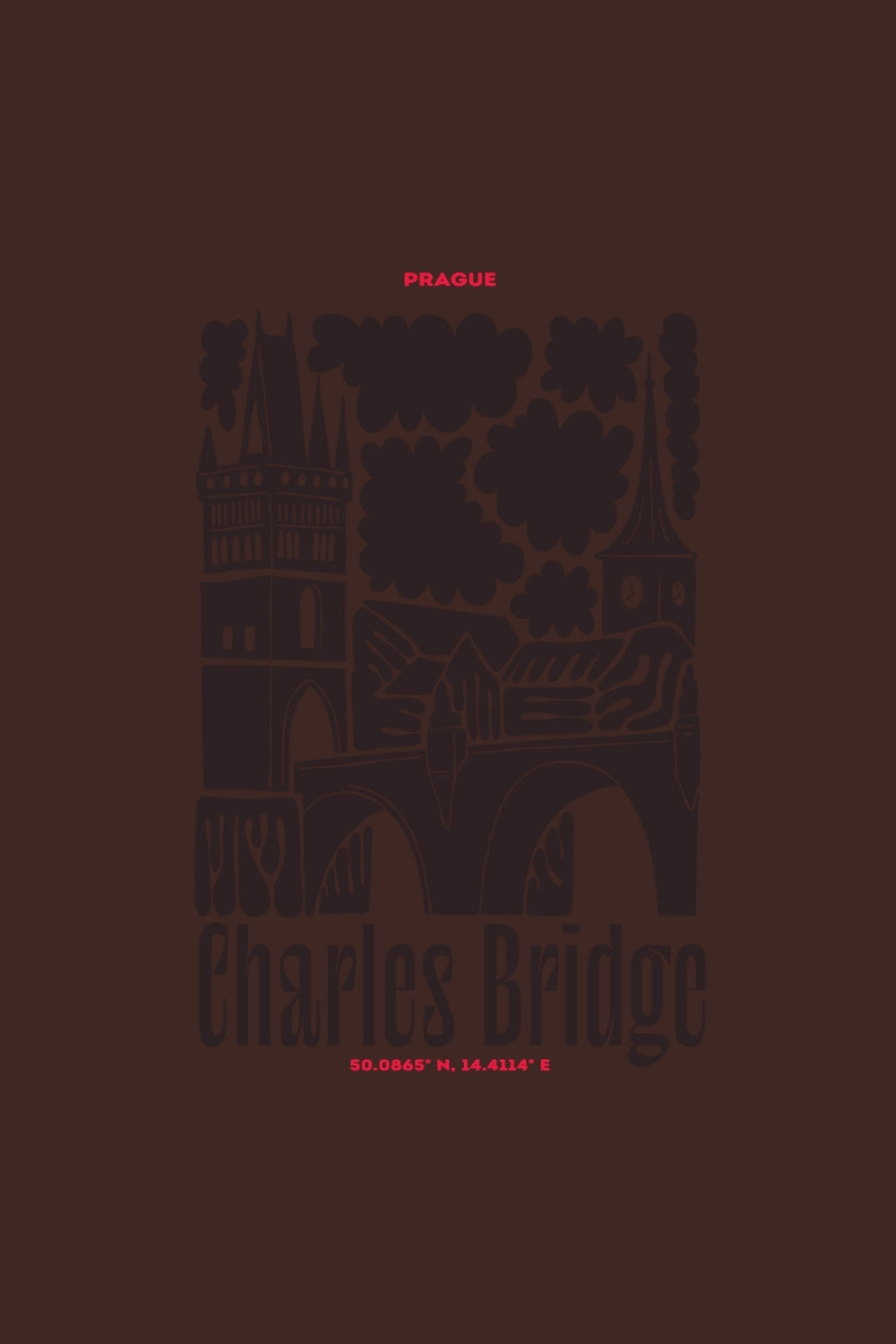 Prague - Charles Bridge Premium T-Shirt