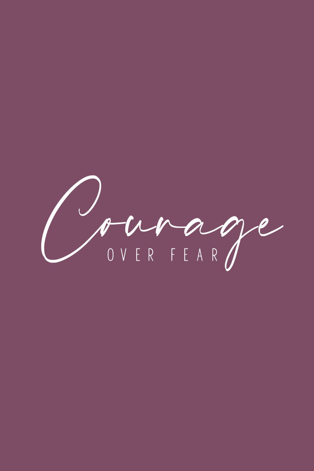Courage over fear Classic Fit T-Shirt