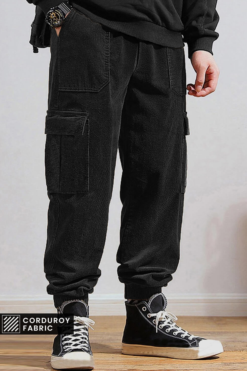 Corduroy Woven Cargo Pants