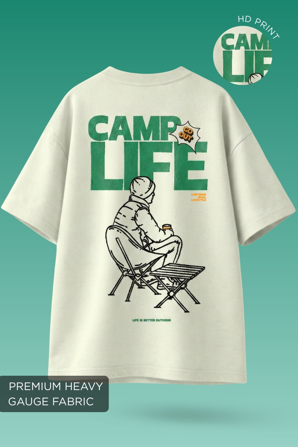 Camp Life Oversized T-Shirt