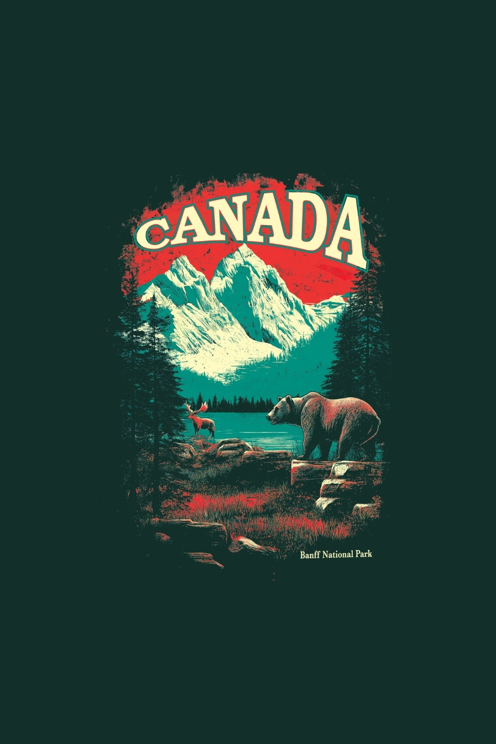 Canada-Banff National Park Classic Fit T-Shirt