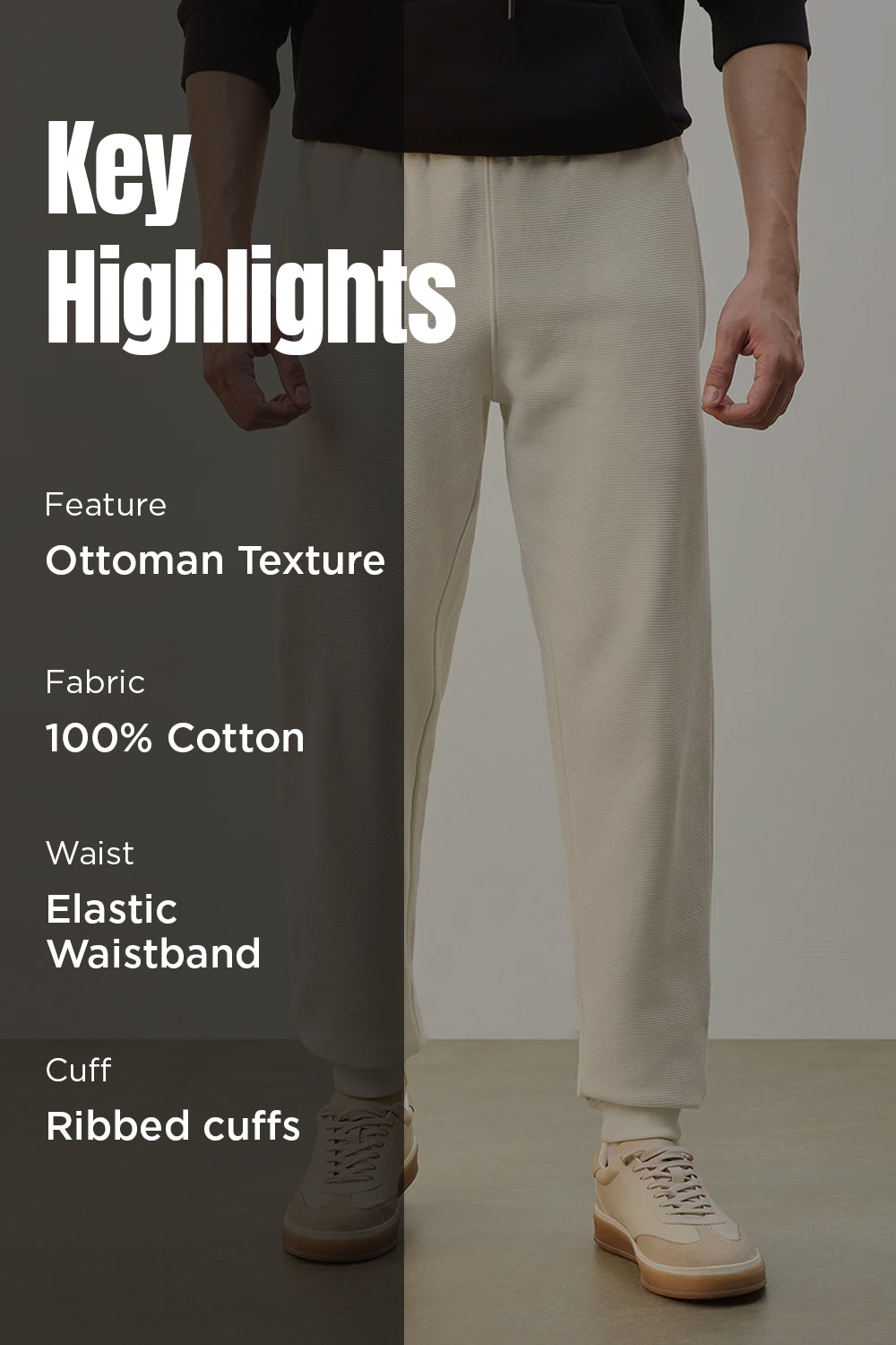Ottoman Textured Joggers