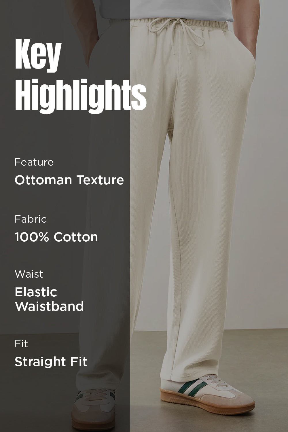Ottoman Straight Fit Joggers