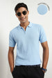 Cascade Zip Textured Polo T-Shirt