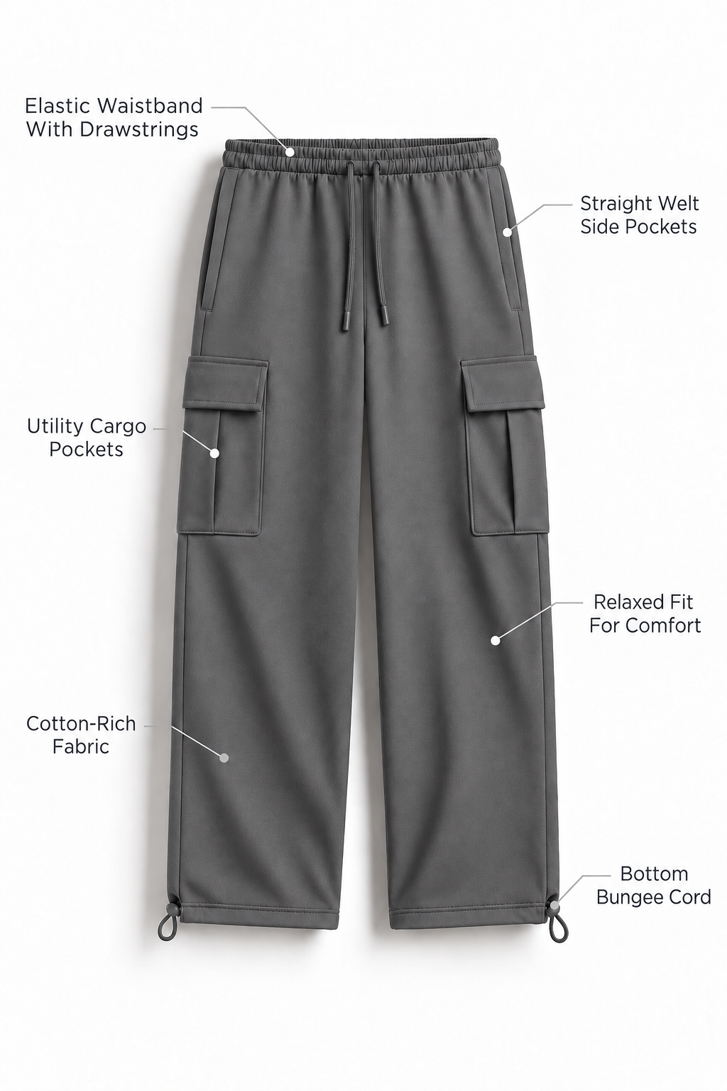 Relaxed Fit Cargo Joggers