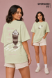 Brew Peace Oversized Fit Women Tee