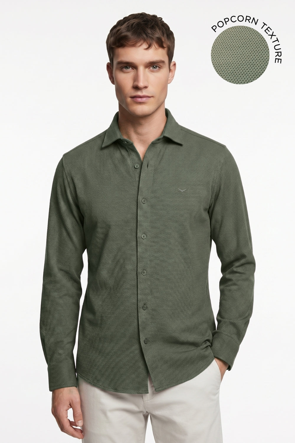 Textured Popcorn Shirt