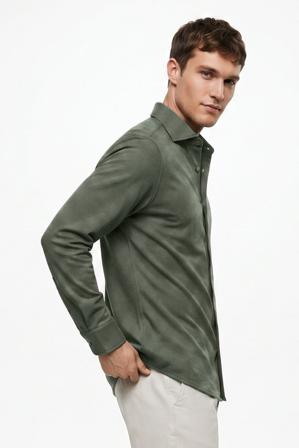 Textured Popcorn Shirt