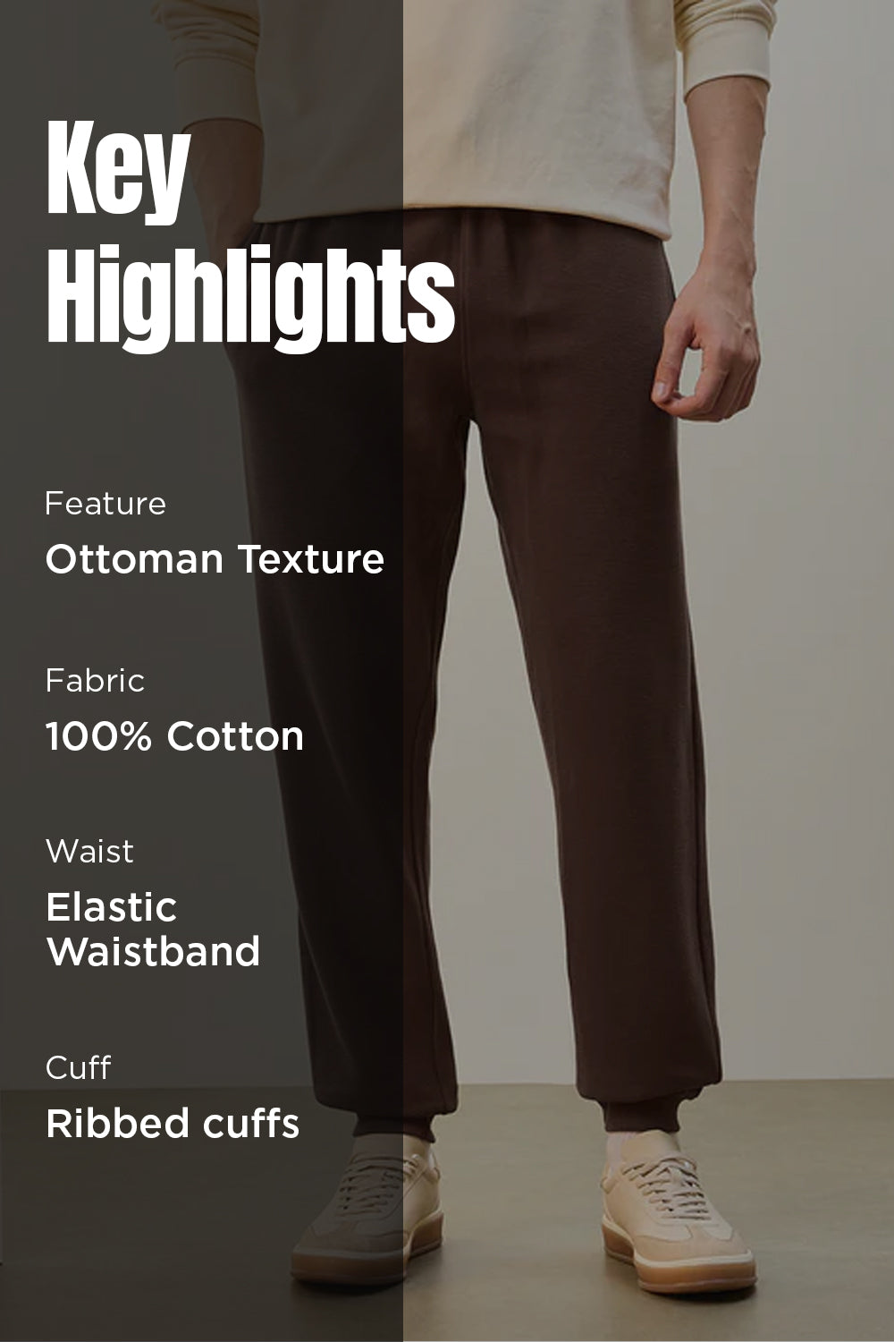 Ottoman Textured Joggers