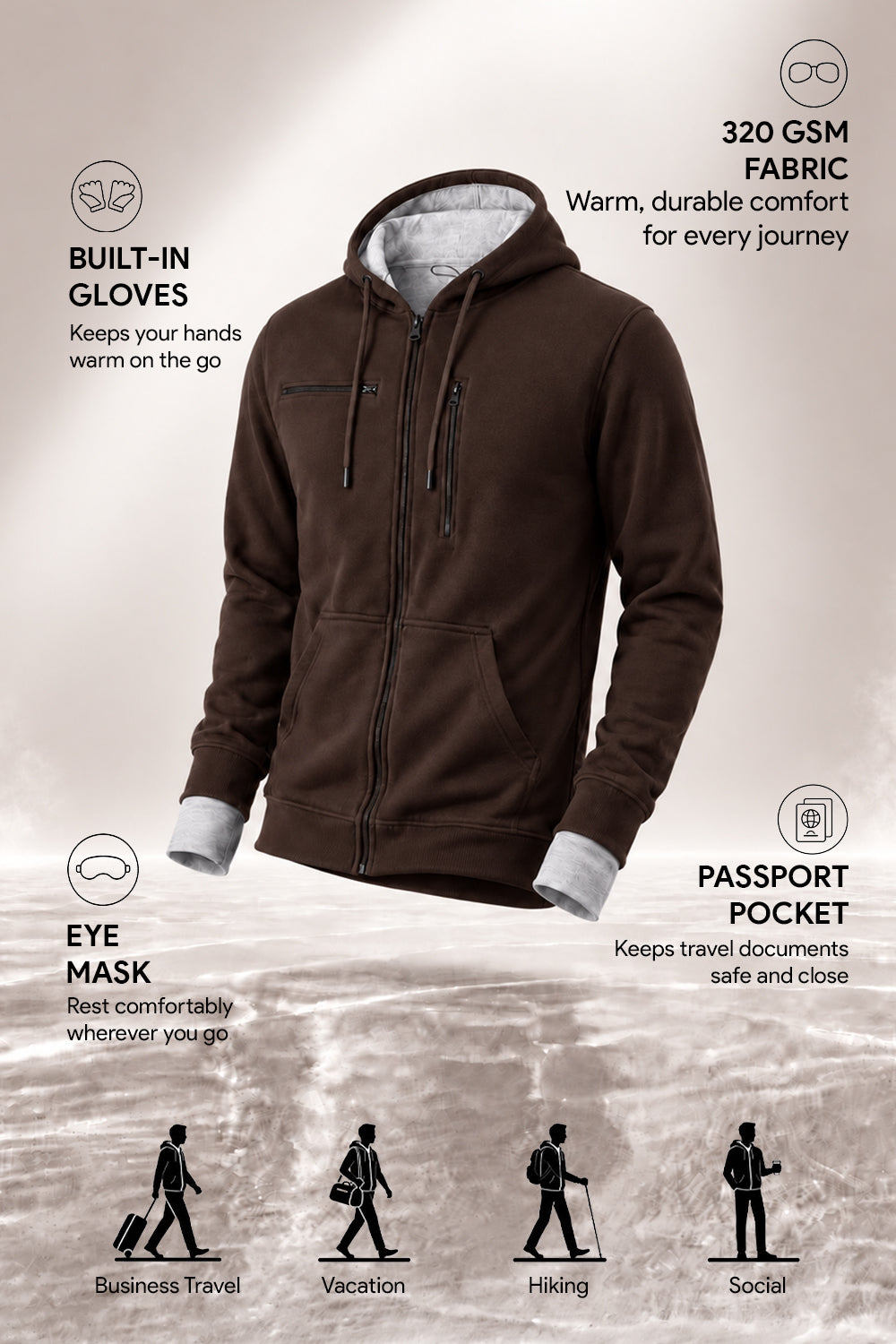Wanderer - Travel Hoodie