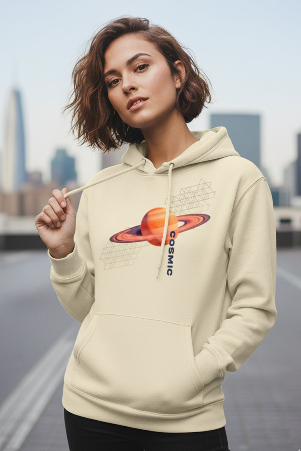 Unisex Cosmic Saturn Classic Hoodie