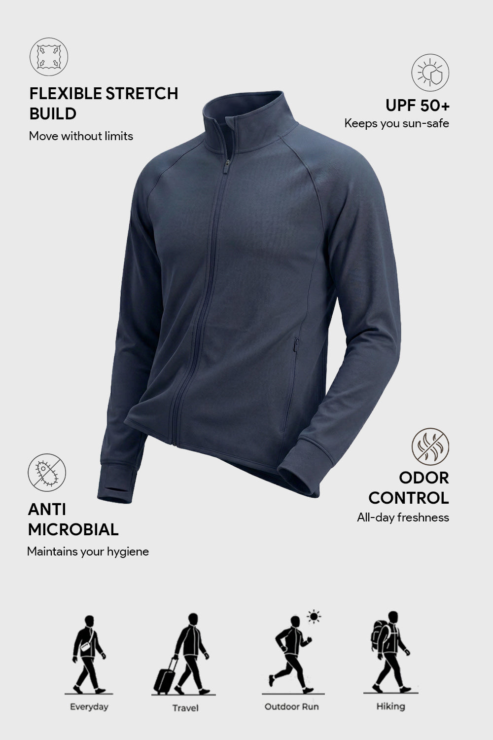 UPF Sun Protect Summer Lightweight Jacket