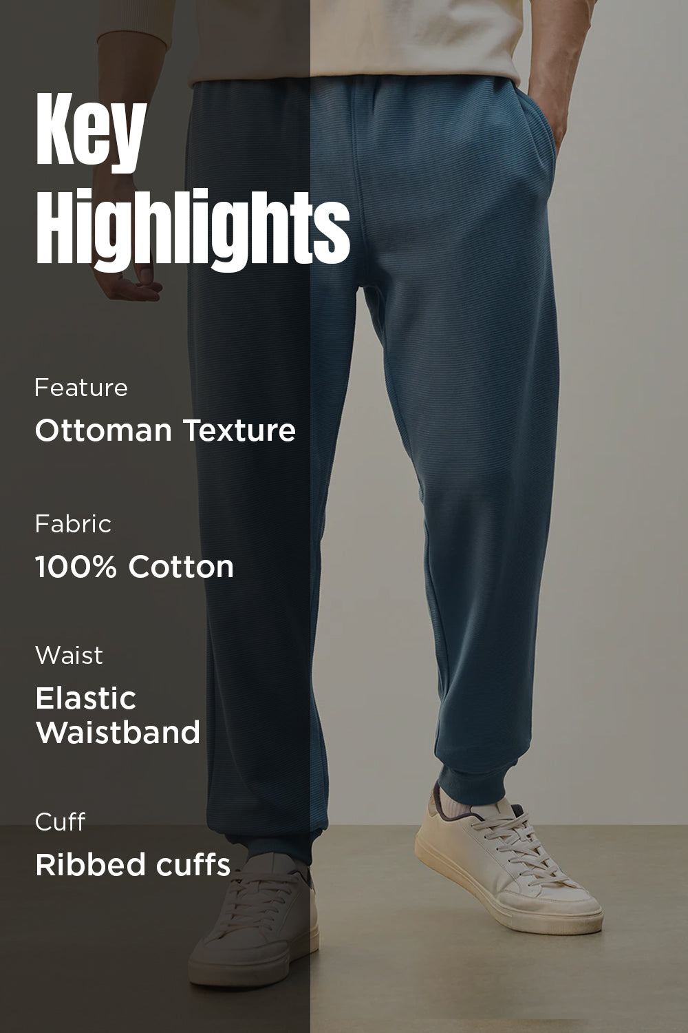 Ottoman Textured Joggers