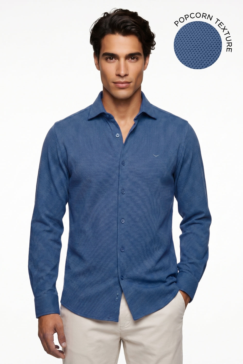 Textured Popcorn Shirt