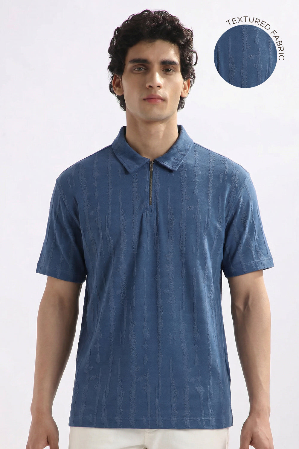 Vista Zip Textured Polo