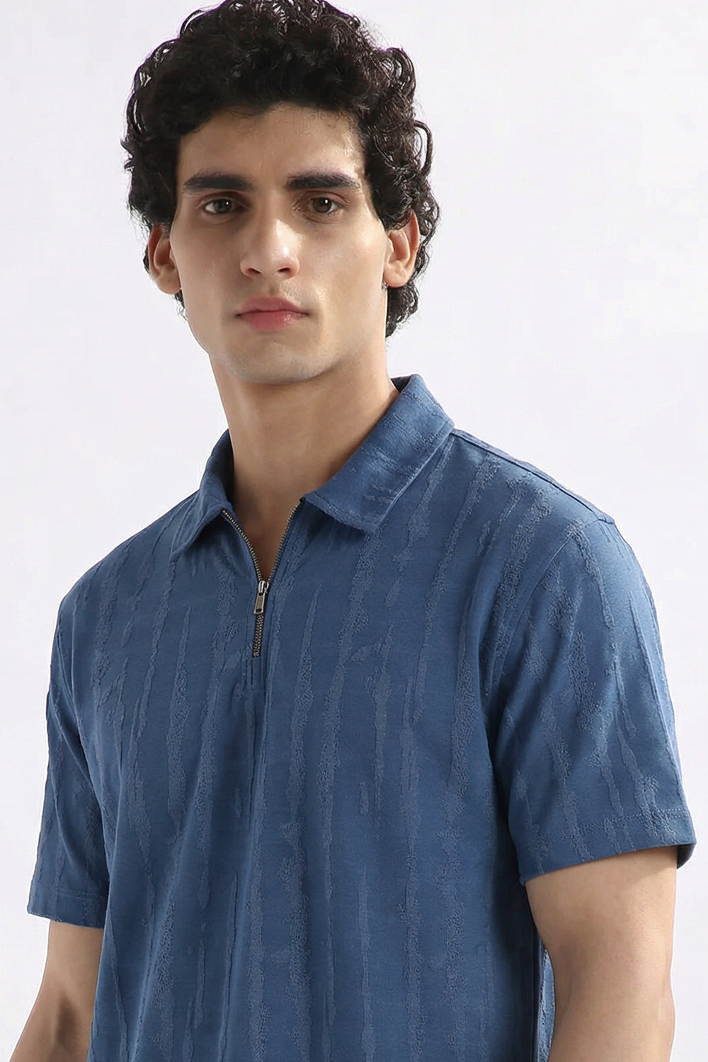 Vista Zip Textured Polo