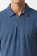 Vista Zip Textured Polo