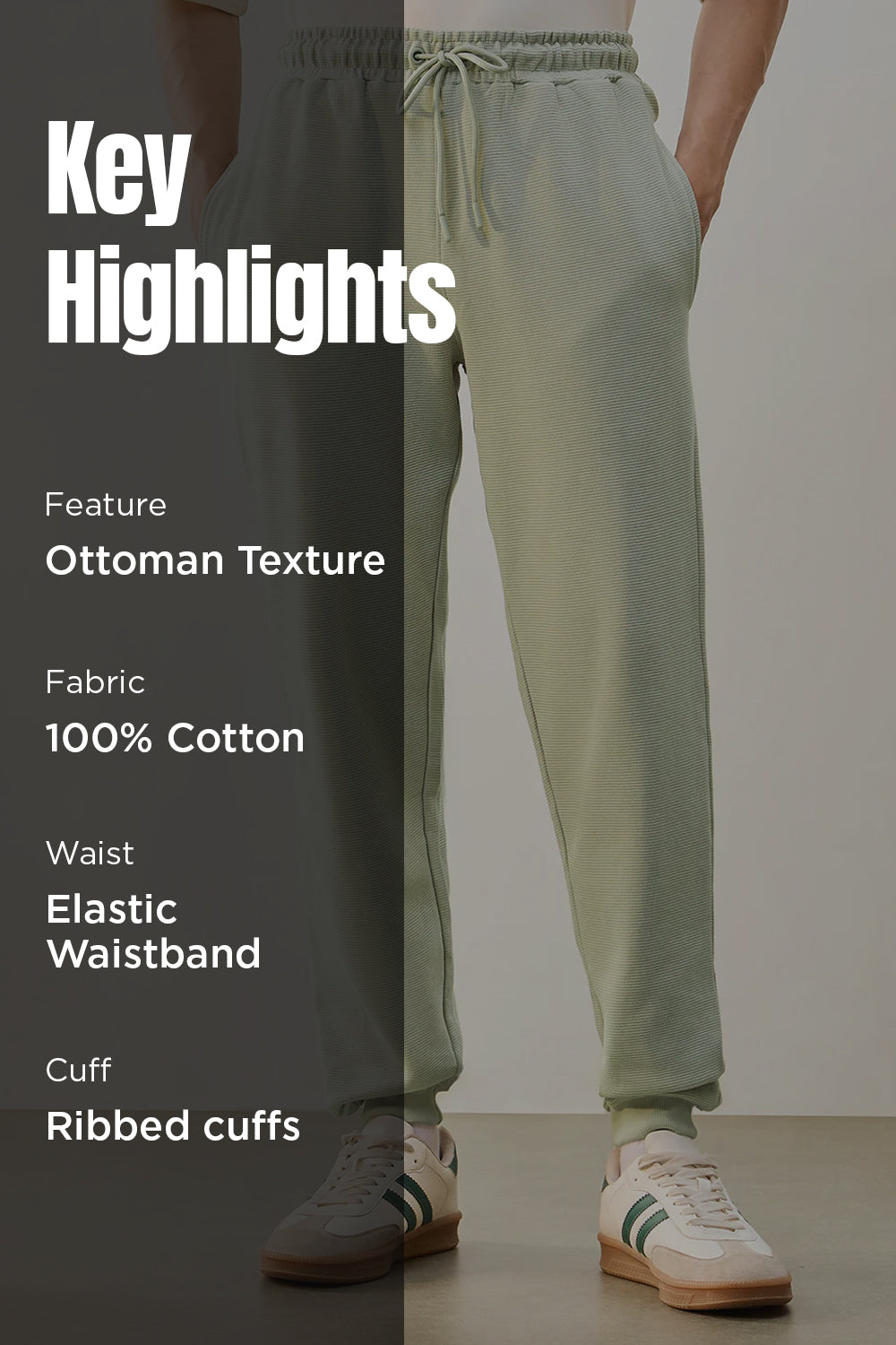 Ottoman Textured Joggers