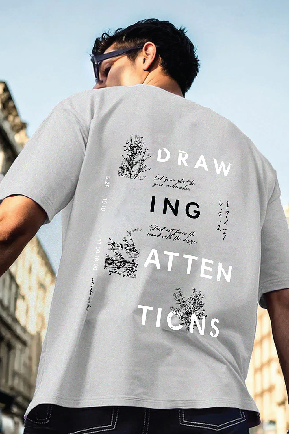 Drawing Attention Oversized T-Shirt