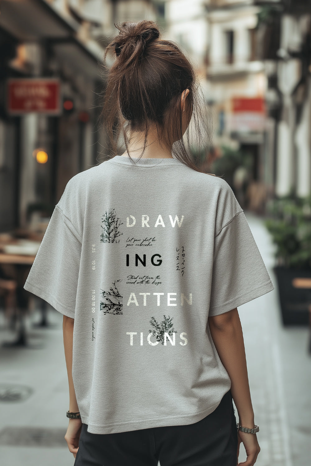 Drawing Attention Oversized T-Shirt