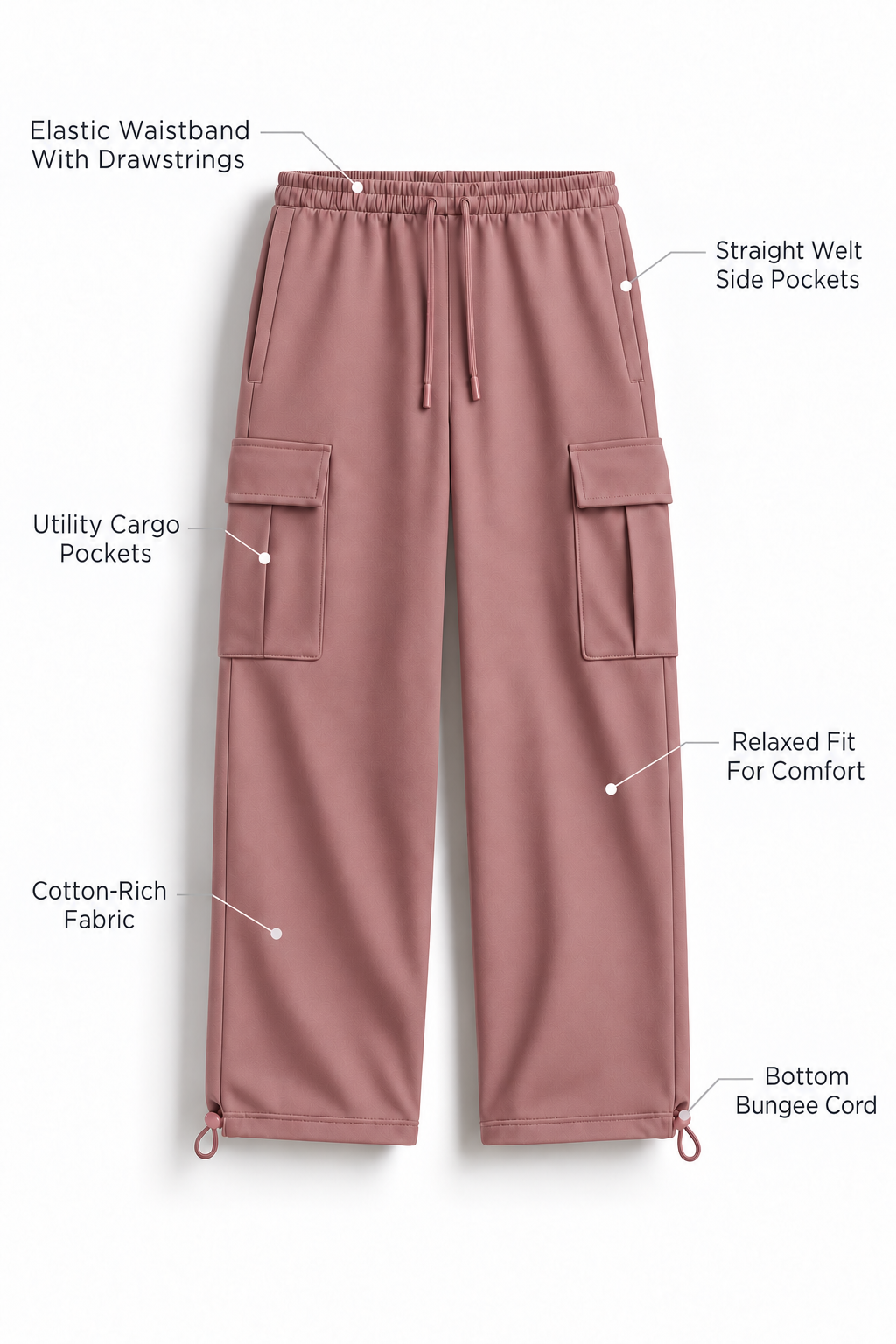 Relaxed Fit Cargo Joggers