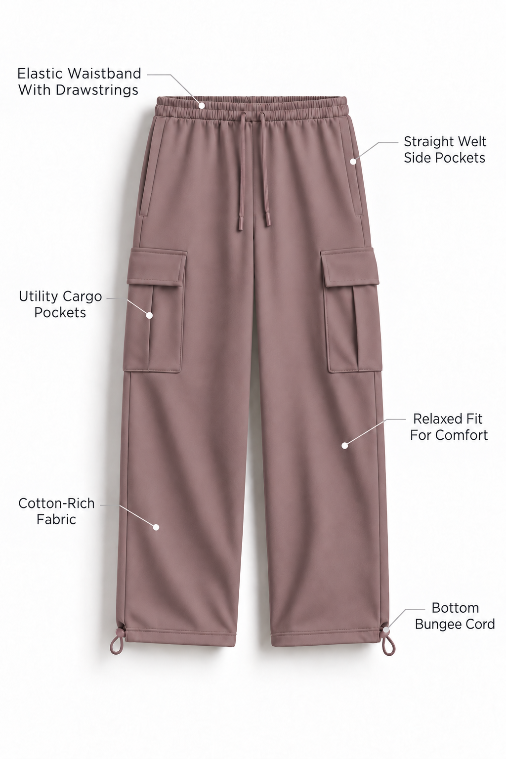 Relaxed Fit Cargo Joggers