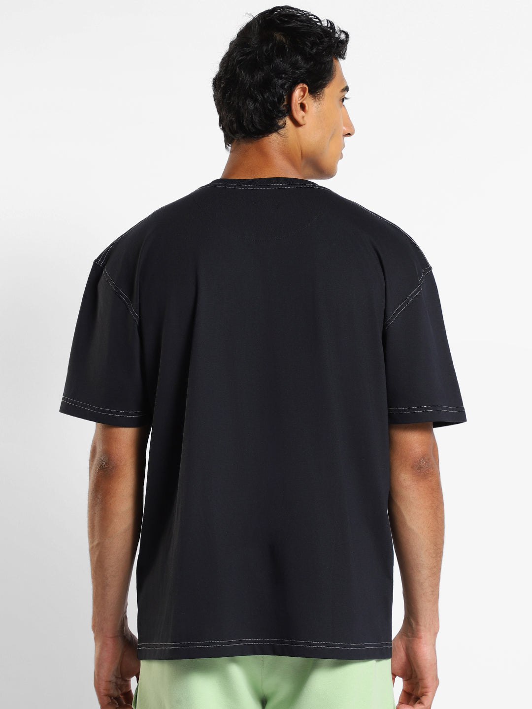 Contrast Stitch Oversized T-Shirt
