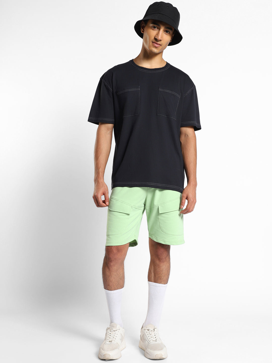 Contrast Stitch Oversized T-Shirt