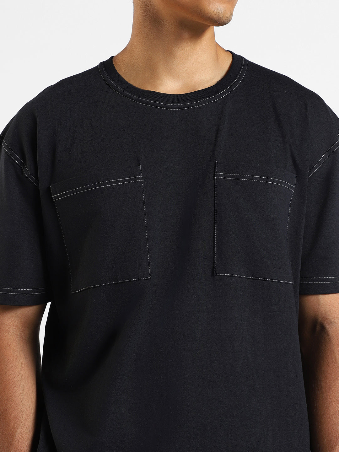 Contrast Stitch Oversized T-Shirt