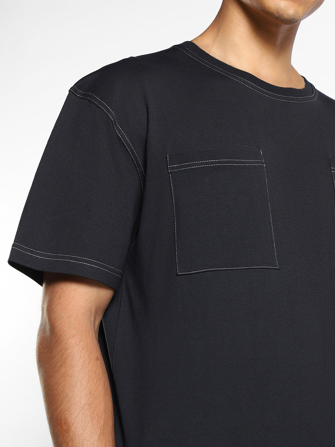 Contrast Stitch Oversized T-Shirt