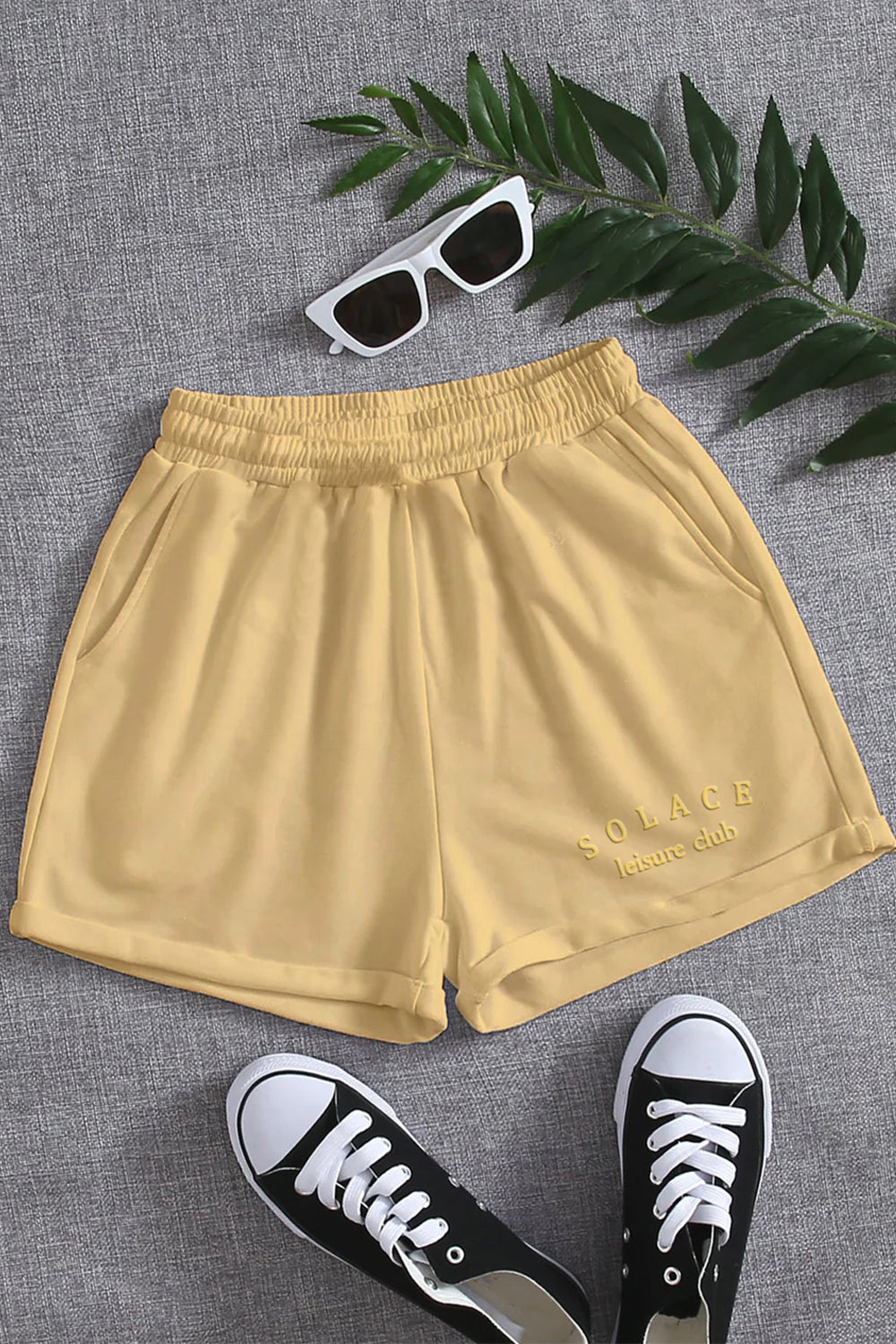 Solace Typography Women Shorts